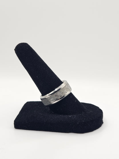 June's birthstone Moonstone Stainless Steel Ring Sizes 7-12 8mm width