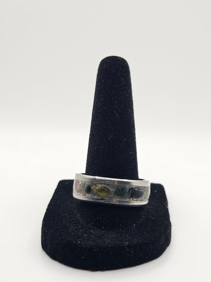 Mixed Turmaline Stainless Steel sizes 7-12 8mm width