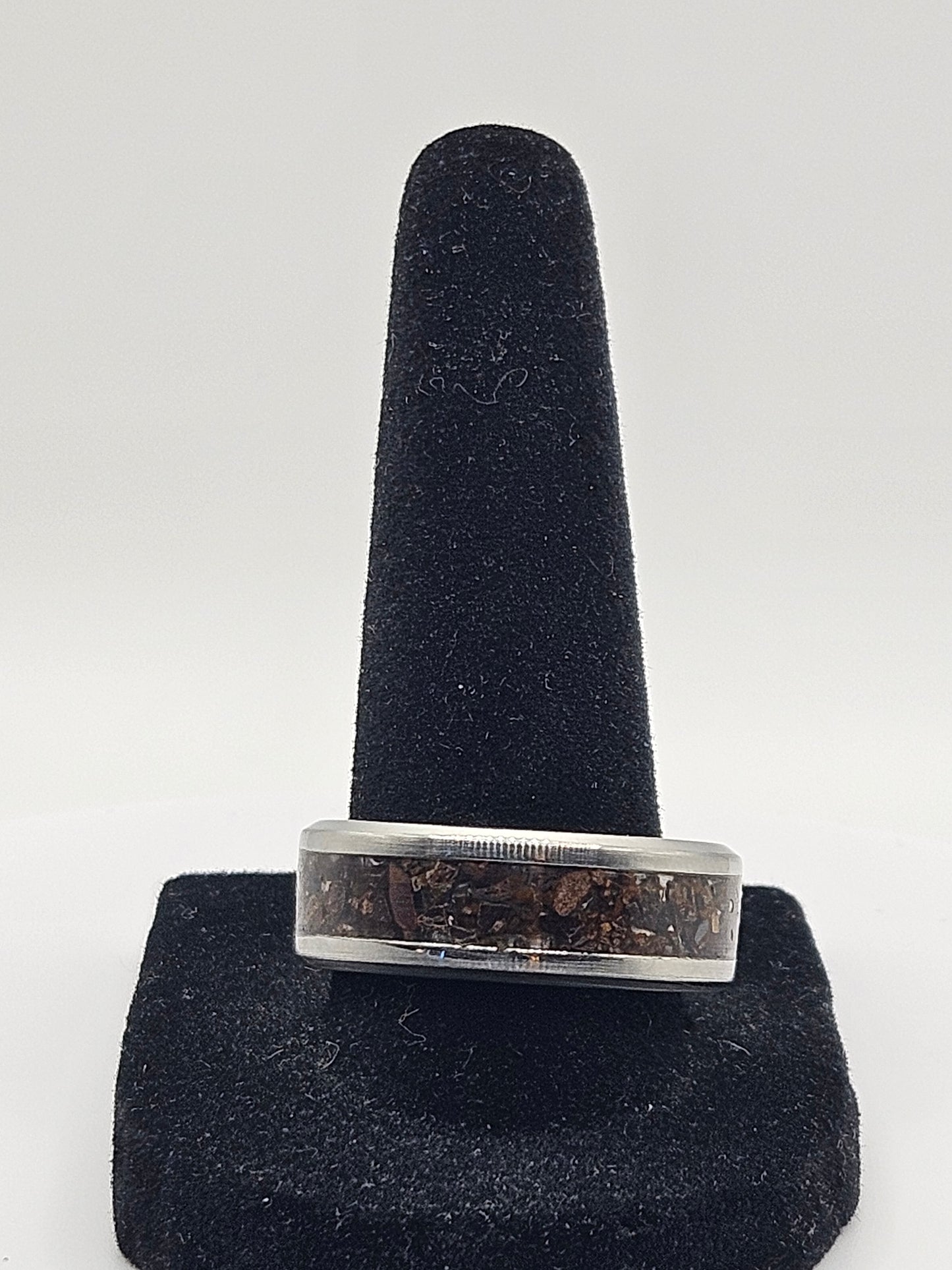 Crushed T-Rex bone Stainless Steel Sizes 4.5-12 Widths 8mm,6mm,2mm